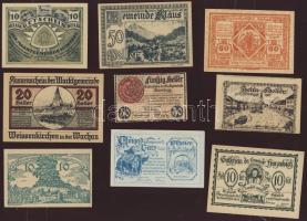 Ausztria 1920. 30db klf szükségpénz, benne 1 dupla T:I