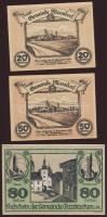Ausztria 1920. 30db klf szükségpénz, benne 1 dupla T:I