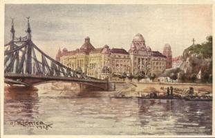 Budapest XI. Gellért fürdő és szálló - 4 db régi képeslap / 4 pre-1945 postcards