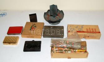 Dohányos tétel: cigarettatárcák, tartók