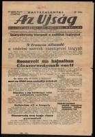 1943 Az Újság, magyar keresztyén politikai napilap XV. évfolyamának 169. száma