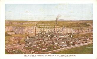Belcsény, Beocin; Fabrika Cementa / cementgyár / cement plant, factory s: Weeser-Krell (EK)