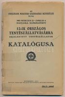 1943 Bp., Az Országos magyar gazdasági Egyesület által 52. országos tenyészállatvásárra bejelentett tenyészállatok katalógusa