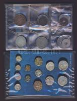 Palesztína 1927-1946. 5klf db közte Ag T:2 + Izrael 1950-es évektől 18klf db T:1,2 (többsége),3 (kevés) kis pénzberakóban, pénzeket ábrázoló képeslappal, jobbakkal