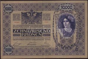 1918. 10.000K piros "Magyarország" körbélyegzővel T:II