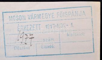 1917 A M. Kir. Földművelésügyi miniszter által kiadott rendelet a kukoricabeszolgáltatással kapcsola...