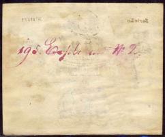 1847. 5G hamisítványa, hátlapon piros számozás, aláírás T:II