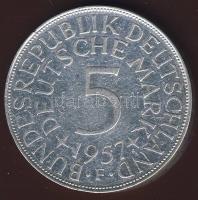 NSZK 1957F 5DM Ag T:3 pici ph.