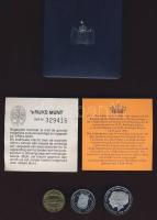 Hollandia 1980. 1G + 2 1/2G + zseton forgalmi sor szettben T:BU Díszdobozban, tanúsítvánnyal!
