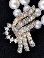 Vegyes kis bizsu tétel: 3 db bross + 1 db duplasoros gyöngy nyaklánc