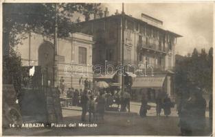 Abbazia, Piazza del Mercato / piac tér, szálloda / market square, hotel (EK)