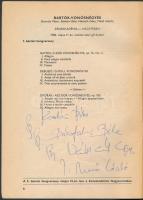 Országos Filharmónia műsorfüzet 1982. május 10-23. 10. szám. Összesen 23 művész aláírásával, többek ...