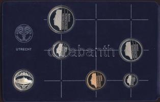 Hollandia 1986. 5c-2 1/2G (5klf db) + Ag zseton forgalmi sor díszszettben T:PP Tanúsítvánnyal!