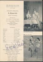 1967 Fővárosi Szabadtéri Játékok műsor 1967, összesen 10 színész, művész aláírásával, többek közt: H...