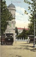 Pola, Torrione / torony, villamosok / tower, trams (EK)
