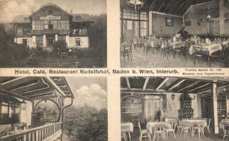 Baden bei Wien, Hotel, Café, Restaurant Rudolfshof, interior (EK)