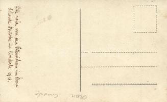 1918 Cividale, Ponte del Diavolo / construction, building of the Devil's bridge, photo (kis sza...