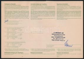Switzerland 1985 Svájc 1985
