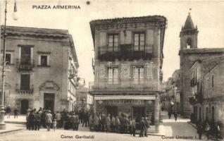 Piazza Armerina, Chiazza; Corso Garibaldi, Corso Umberto I., Farmacia, G. Pocorobba Aleotti / streets, pharmacy, shop (EK)