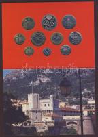 Monaco 1995. 1c-20Fr 10klf db forgalmi szettben T:BU