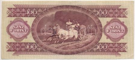1980. 100Ft nyomdai papírráncból eredő nyomathibával T:III szép papír
Adamo F36