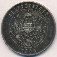 1904. "A Magyar Országos Tűzoltó Szövetség XX éves Szolgálati Érme" jelzett Ag kitüntetés ...