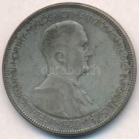 1930. 5P Ag "Horthy jobbra" T:3 patina, kis ph. Adamo P8