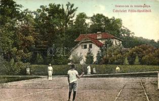 Félix-fürdő, Baile Felix; Doktor-lak, Tenisz pálya / villa, tennis court (fl)