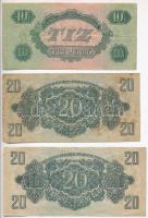 1944. 1P-100P "A Vörös Hadsereg Parancsnoksága" (10x) T:III,III-