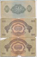 1944. 1P-100P "A Vörös Hadsereg Parancsnoksága" (10x) T:III,III-