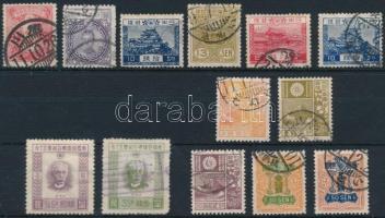 1913-1929 13 stamps, 1913-1929 13 klf bélyeg