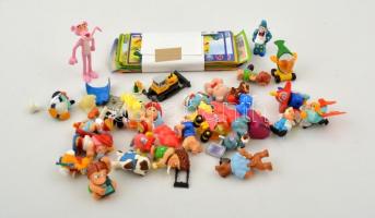 cca 30 db Kinder-figura + 100 db Kinder-matrica, közte érdekes darabokkal, jó állapotban