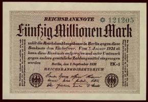 Német Birodalom/Weimar 1923. 50.000.000M T:I-