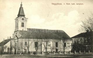 Nagyjécsa, Iecea Mare; Római katolikus templom, Wingeron Miklós kiadása / church (EK)