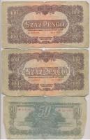 1944. 1P-100P &quot;A Vörös Hadsereg Parancsnoksága&quot; (10x) T:II,III,III-