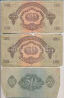 1944. 1P-100P "A Vörös Hadsereg Parancsnoksága" (10x) T:II,III,III-