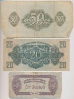 1944. 1P-100P "A Vörös Hadsereg Parancsnoksága" (10x) T:II,III,III-