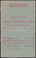 cca 1910 Weisz Mihály Országos Földhitelközvetítő vállalatának háromnyelvű reklámfüzete, 11 p., 12x7,5 cm