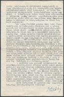 1963 Blau Dezső Izraelben felavatott ügyvéd gépelt levele Magyarországra, fényképpel, 21,5x14 cm és ...