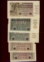 Német Birodalom/Weimar 1920-as évek 51db infla banjegy sok jobbal T:I-,II (többsége),III,IV (kevés)