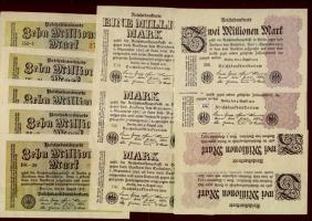 Német Birodalom/Weimar 1920-as évek 51db infla banjegy sok jobbal T:I-,II (többsége),III,IV (kevés)
