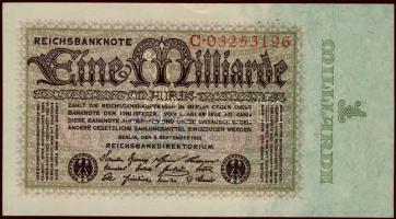 Német Birodalom/Weimar 1923. 1000.000.000M T:I-