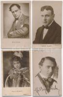 30 db RÉGI magyar és külföldi színészes motívumlap / 30 pre-1945 Hungarian and European actor and actress motive postcards