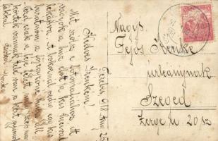 1918 Tőketerebes, Trebisov; hölgyek villa kertjében, körtefa / ladies in the park of a villa, pear t...