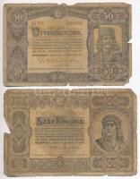 1902-1920. 9db-os vegyes magyar korona bankjegy tétel T:III,III-,IV