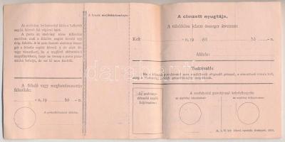 Budapest 1917. "Postautalvány" belföldi forgalomra, kitöltetlen (2x) + 1939. "Belföld...