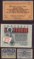 Ausztria 1920-as évek 15db szükségpénz kevés duplával + 1930. "Baustein" 1Sch + 1950. Lotterie 2Sch T:I,II