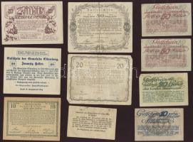 Ausztria 1920-as évek 15db szükségpénz kevés duplával + 1930. "Baustein" 1Sch + 1950. Lott...