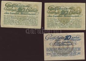 Ausztria 1920-as évek 15db szükségpénz kevés duplával + 1930. "Baustein" 1Sch + 1950. Lott...