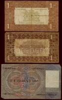 Hollandia 1920+1938. 1G "Zilverbon" + 1940. 10G + 1943-44. 10G (3x) T:III